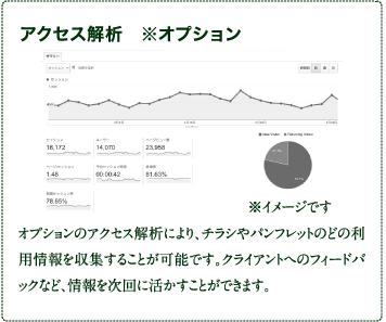 アクセス解析　※オプション